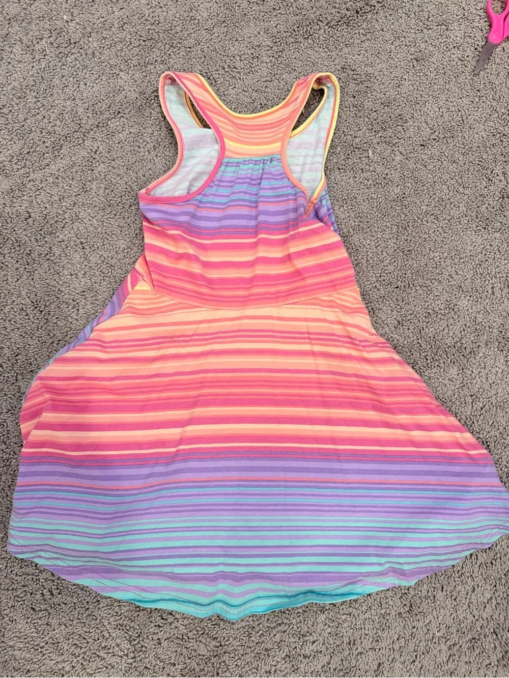 The Children's Place Girls' Rainbow Stripe Tank Dress - Multi